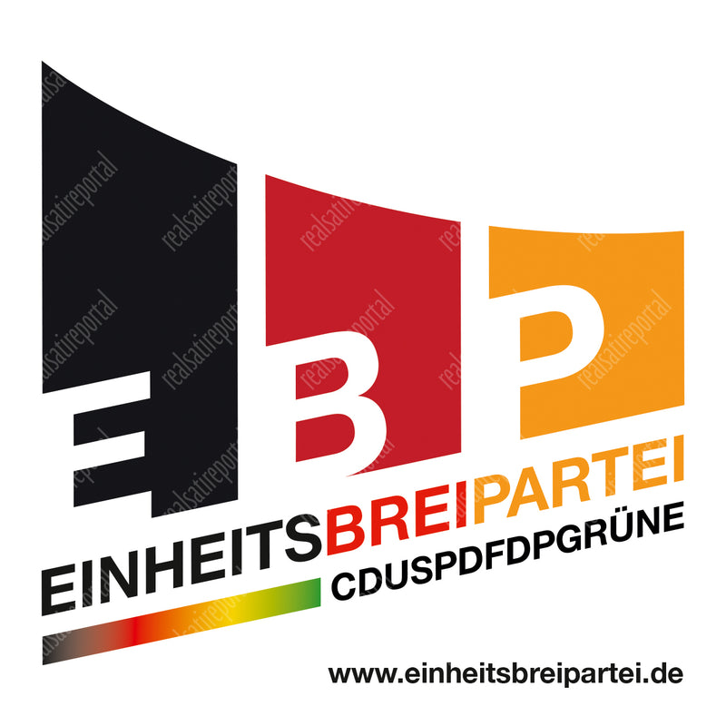RESTPOSTEN Aufkleber "Einheitsbreipartei", 5 Stück, 10,5 x 10,5 cm