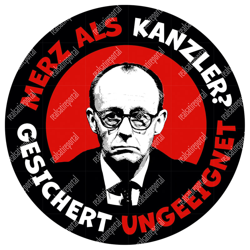 Aufkleber rund 9,5 cm "Gesichert ungeeignet" 5 Stück.