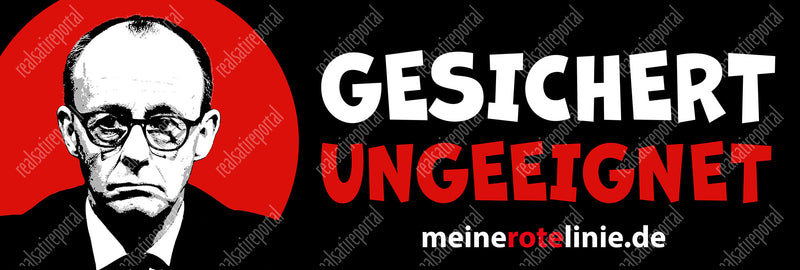 Banner, 300 cm x 100 cm "Gesichert ungeeignet"