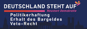 Banner, 300 cm x 100 cm "Deutschland steht auf" - realsatireportal