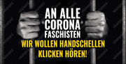 Banner "Corona Faschisten" in verschiedenen Größen. - realsatireportal