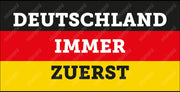 Banner "Deutschland immer zuerst" in verschiedenen Größen. - realsatireportal