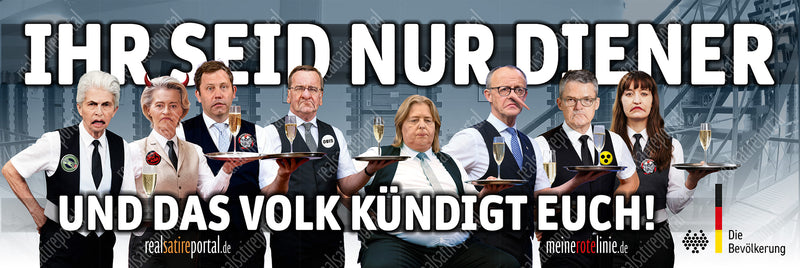 Banner, 300 cm x 100 cm "Kündigung"