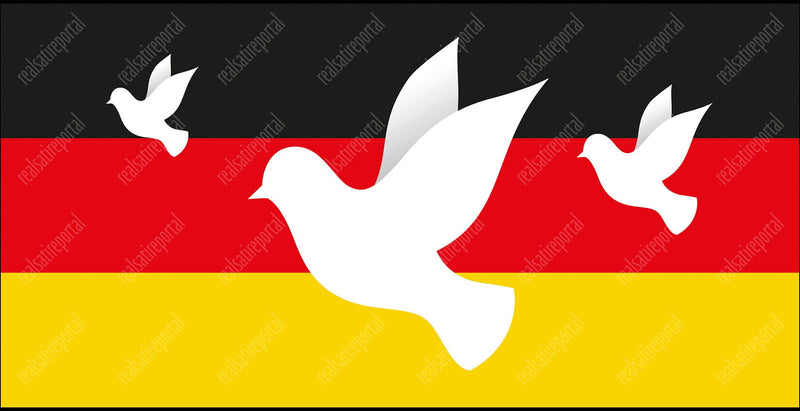 Banner "Frieden für Deutschland" in verschiedenen Größen. - realsatireportal