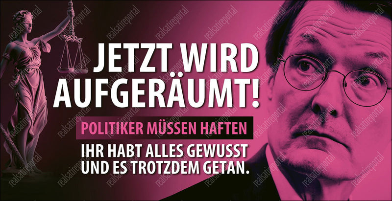 Banner "Jetzt wird aufgeräumt" mit verschiedenen Motiven und Größen. - realsatireportal