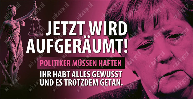 Banner "Jetzt wird aufgeräumt" mit verschiedenen Motiven und Größen. - realsatireportal