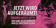 Banner "Jetzt wird aufgeräumt" mit verschiedenen Motiven und Größen. - realsatireportal