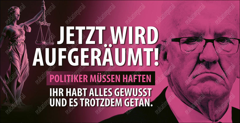 Banner "Jetzt wird aufgeräumt" mit verschiedenen Motiven und Größen. - realsatireportal