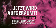 Banner "Jetzt wird aufgeräumt" mit verschiedenen Motiven und Größen. - realsatireportal
