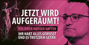 Banner "Jetzt wird aufgeräumt" mit verschiedenen Motiven und Größen. - realsatireportal