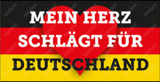Banner "Mein Herz schlägt für Deutschland" in verschiedenen Größen. - realsatireportal