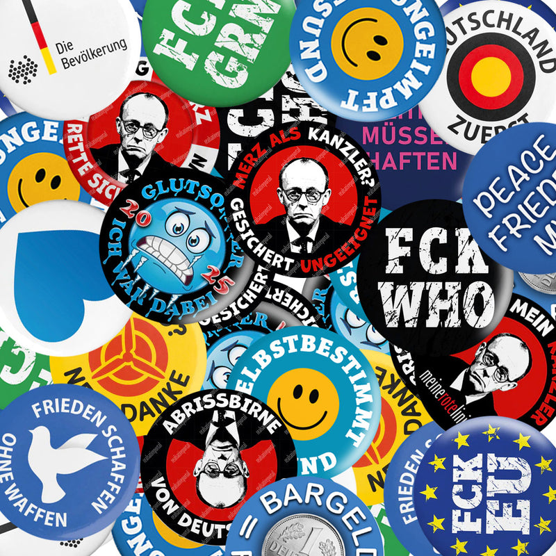 BUTTON-MOTIVE FREI WÄHLBAR (ab 11 Stck. 10% Rabatt)