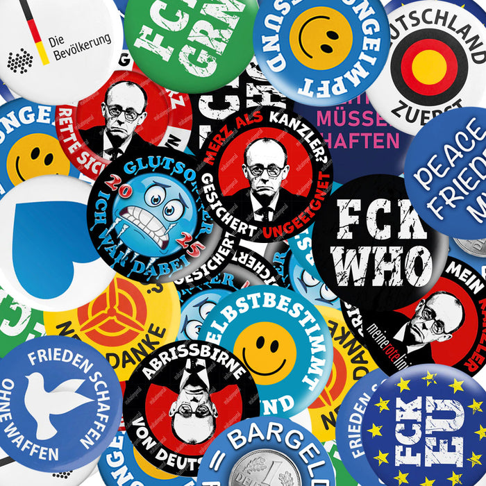 BUTTON-MOTIVE FREI WÄHLBAR (ab 11 Stck. 10% Rabatt)
