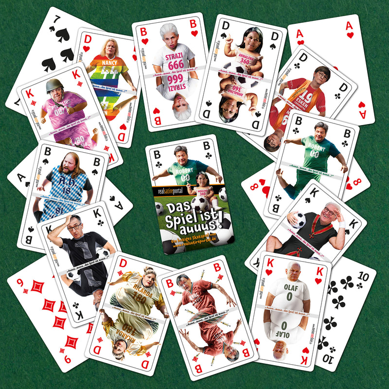 Kartenspiel, Skat-Blatt "Das Spiel ist auuus..."
