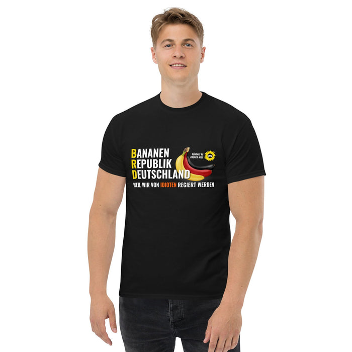 Klassisches T-Shirt "BRD-Bananenrepublik Deutschland" - realsatireportal