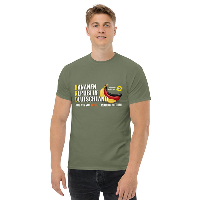 Klassisches T-Shirt "BRD-Bananenrepublik Deutschland" - realsatireportal