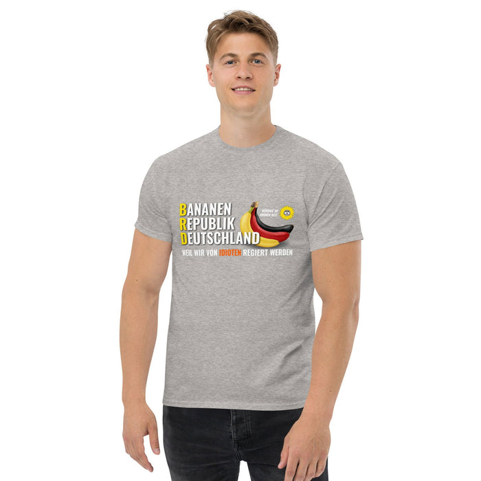 Klassisches T-Shirt "BRD-Bananenrepublik Deutschland" - realsatireportal