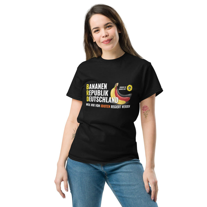 Klassisches T-Shirt "BRD-Bananenrepublik Deutschland" - realsatireportal