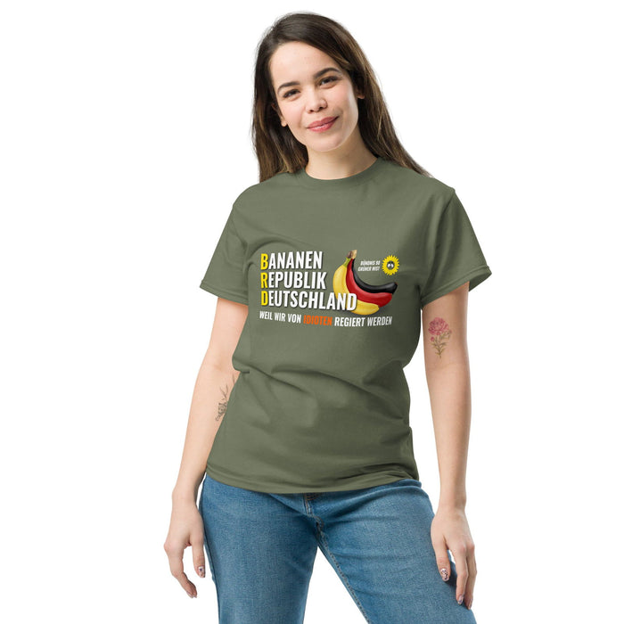 Klassisches T-Shirt "BRD-Bananenrepublik Deutschland" - realsatireportal