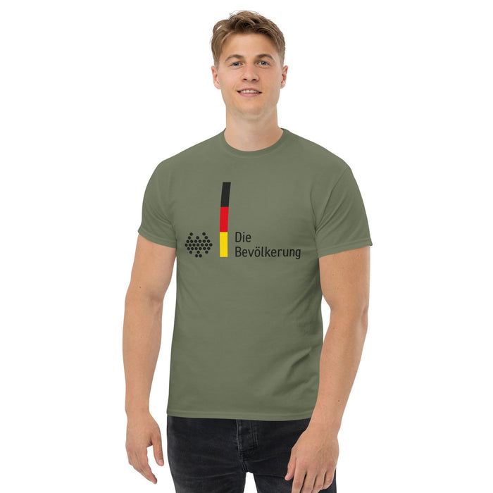 Klassisches T-Shirt "Die Bevölkerung" - realsatireportal