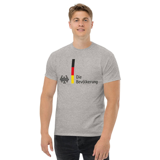 Klassisches T-Shirt "Die Bevölkerung" - realsatireportal