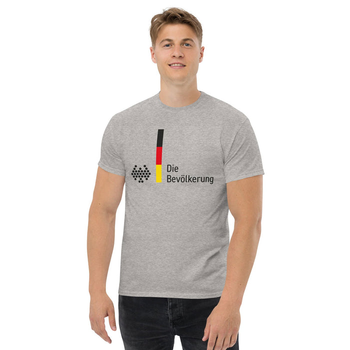 Klassisches T-Shirt "Die Bevölkerung" - realsatireportal