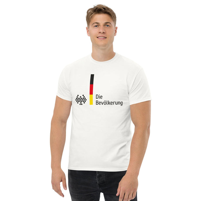 Klassisches T-Shirt "Die Bevölkerung" - realsatireportal