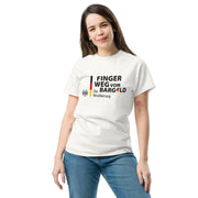 Klassisches T-Shirt "Finger weg vom Bargeld" - realsatireportal
