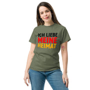 Klassisches T-Shirt "Ich liebe meine Heimat" - realsatireportal