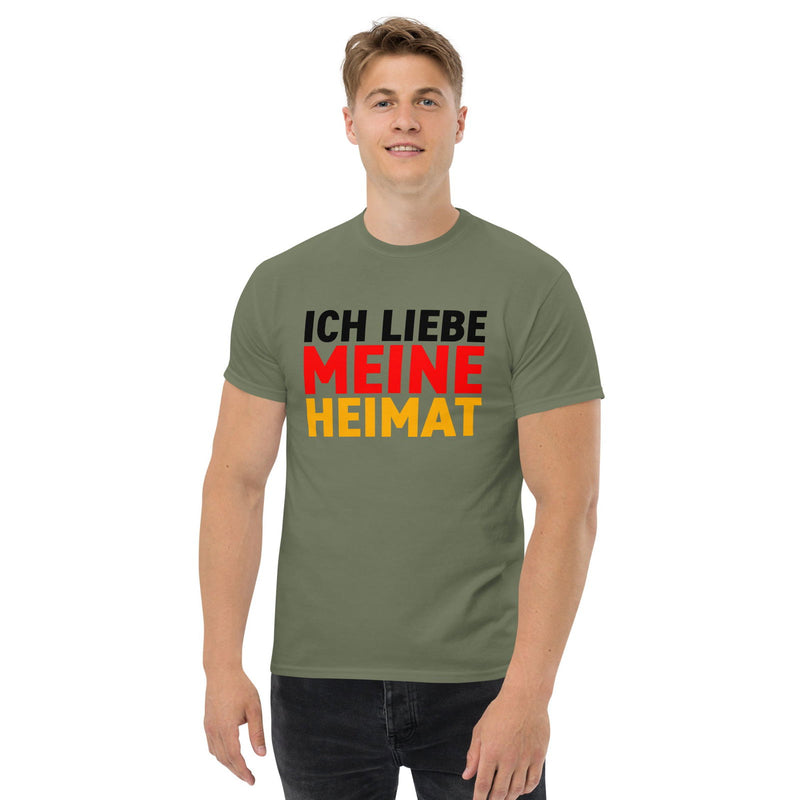 Klassisches T-Shirt "Ich liebe meine Heimat" - realsatireportal