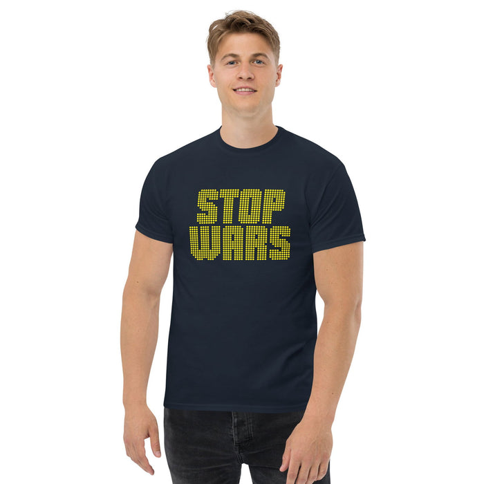 Klassisches T-Shirt "Stop Wars" - realsatireportal