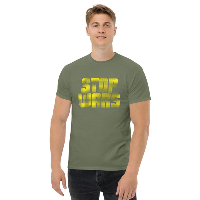 Klassisches T-Shirt "Stop Wars" - realsatireportal