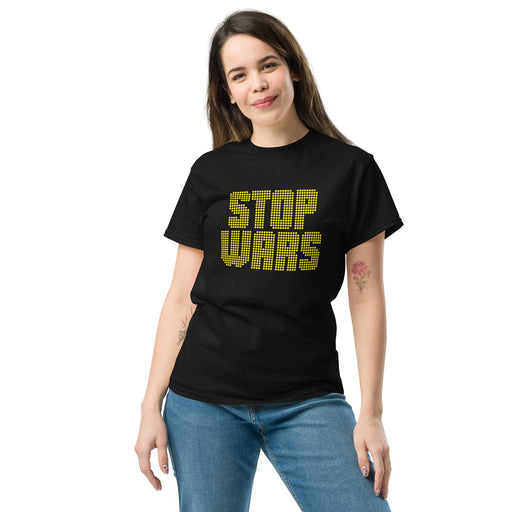 Klassisches T-Shirt "Stop Wars" - realsatireportal