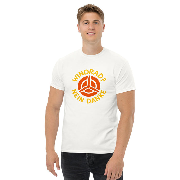 Klassisches T-Shirt "Windrad? Nein danke" - realsatireportal