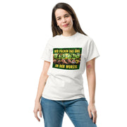 Klassisches  T-Shirt "Wir müssen das Übel an der Wurzel packen" - realsatireportal
