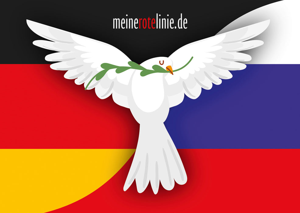 Postkarte "Botschaft an Russland"