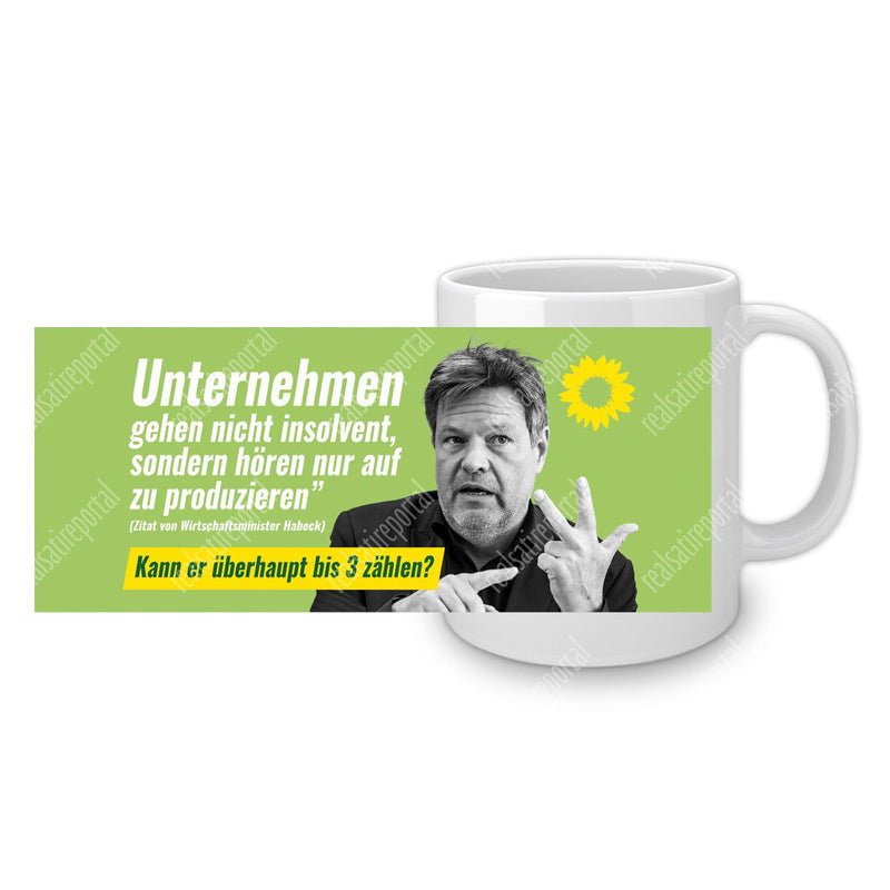Panoramatasse "Unternehmen gehen nicht insolvent" - realsatireportal