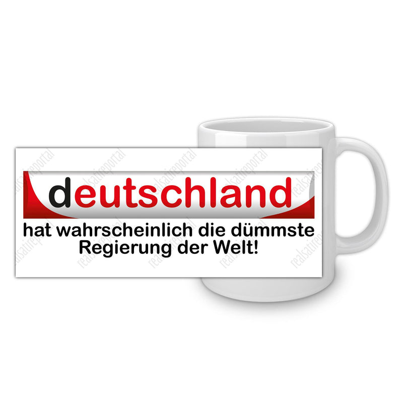 Panoramatasse "Wahrscheinlich dümmste Regierung der Welt" - realsatireportal