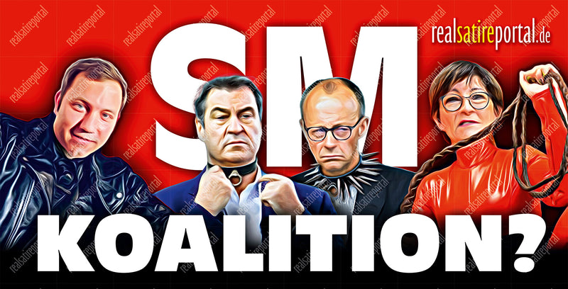 Banner "SM-Koalition?" in verschiedenen Größen.