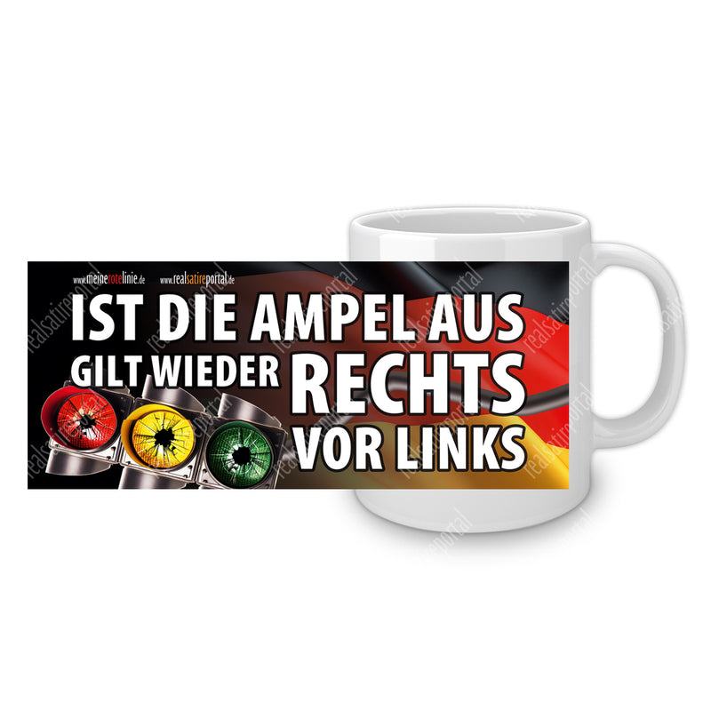Panoramatasse "Rechts vor Links"