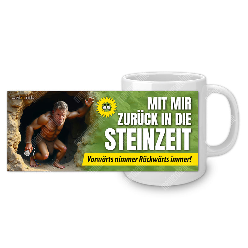 RESTPOSTEN - Panoramatasse "Zurück in die Steinzeit"