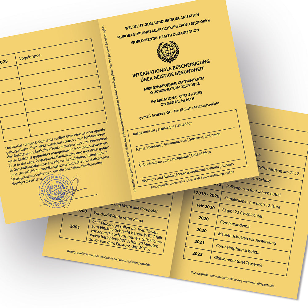 "IMPFPASS" für geistige Gesundheit