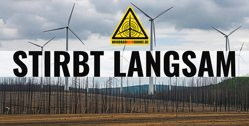 Banner "Stirbt langsam" in verschiedenen Größen / Personalisierung möglich!