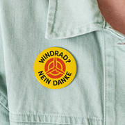 "Windrad - Nein Danke!" Buttons groß 56 mm (5er Pack) - realsatireportal