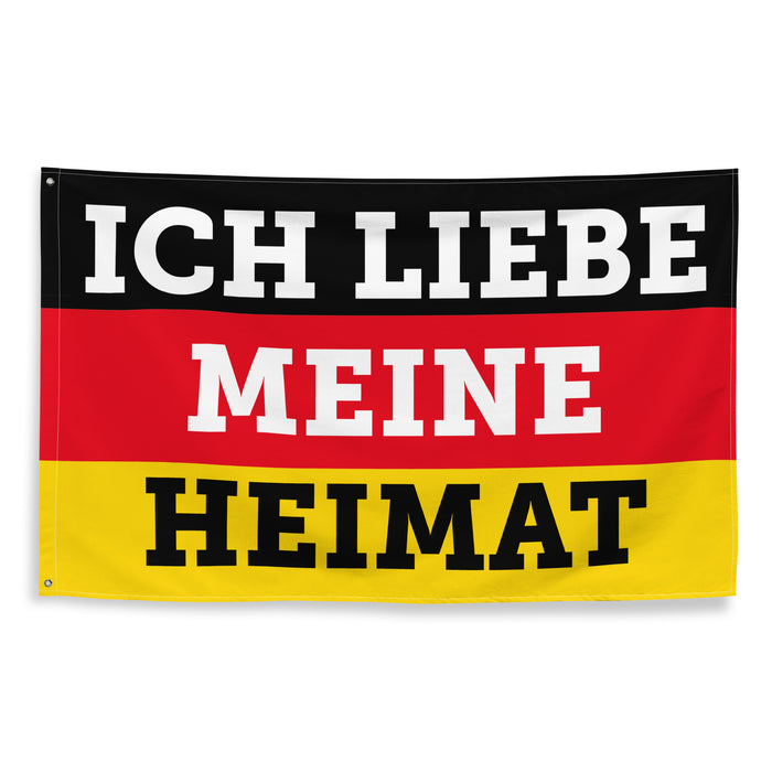 Fahne "Ich liebe meine Heimat"