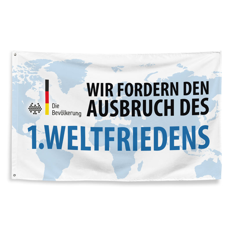 Fahne "Ausbruch des 1. Weltfriedens"