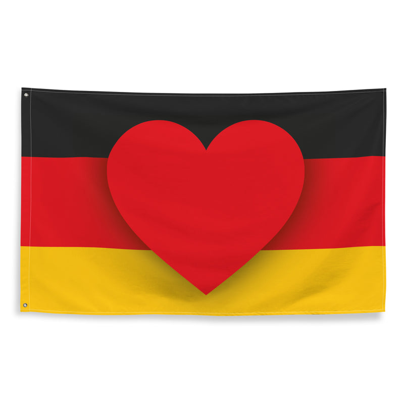Fahne "Deutschland Herz"