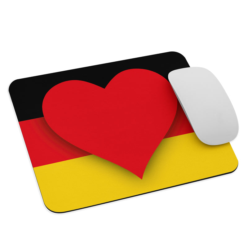 Mousepad "Mein Herz schlägt für Deutschland" 22 x 18 cm