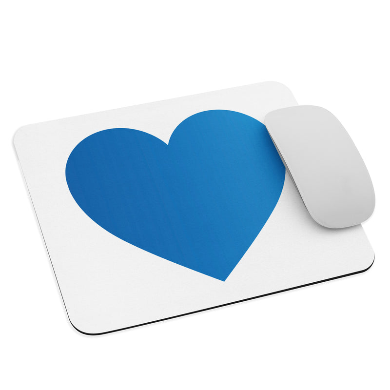 Mousepad "Mein Herz schlägt blau" 22 x 18 cm