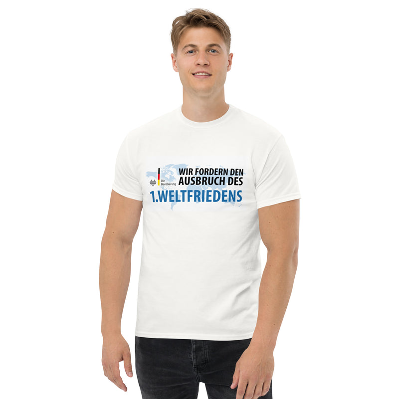 Klassisches T-Shirt "Ausbruch des 1. Weltfriedens"